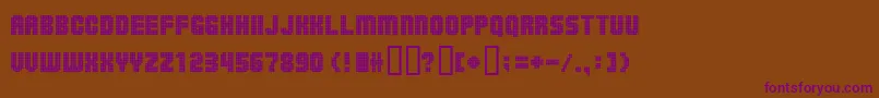 Ballsoontherampage Font – Purple Fonts on Brown Background