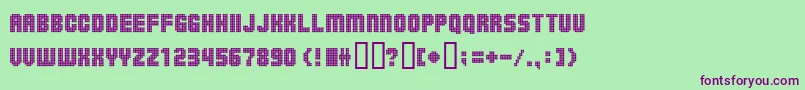 fuente Ballsoontherampage – Fuentes Moradas Sobre Fondo Verde