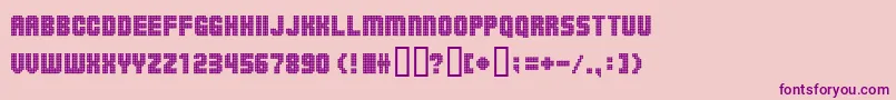 Ballsoontherampage Font – Purple Fonts on Pink Background