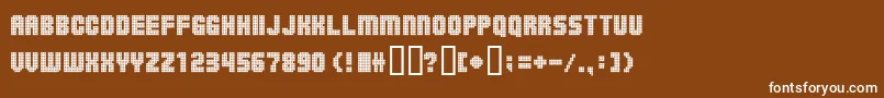 Ballsoontherampage Font – White Fonts on Brown Background