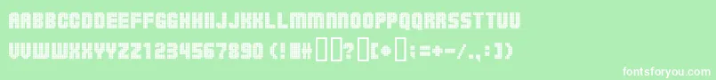 Ballsoontherampage Font – White Fonts on Green Background