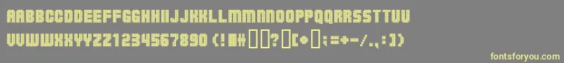 Ballsoontherampage Font – Yellow Fonts on Gray Background