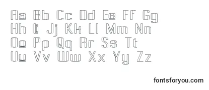 PecotUpperOutline Font