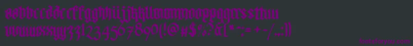 Walkdawalkthree Font – Purple Fonts on Black Background