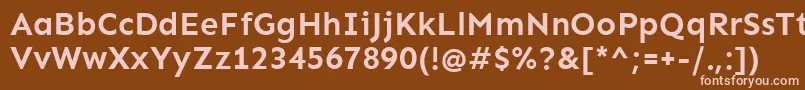 Шрифт SenBold – розовые шрифты на коричневом фоне