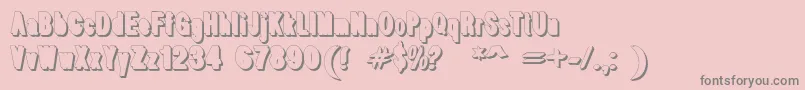 WhiteFree Font – Gray Fonts on Pink Background