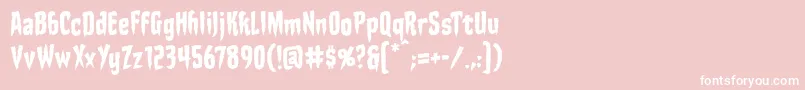 StakethroughtheheartbbReg Font – White Fonts on Pink Background