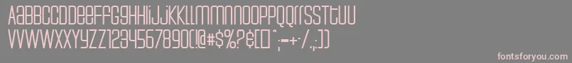 Weltron ffy-Schriftart – Rosa Schriften auf grauem Hintergrund