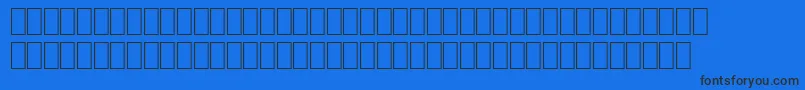 Wphv02n Font – Black Fonts on Blue Background