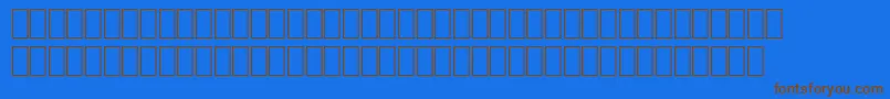 Wphv02n Font – Brown Fonts on Blue Background