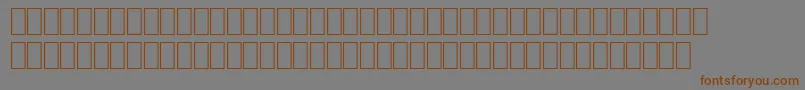 Wphv02n Font – Brown Fonts on Gray Background