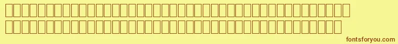 Wphv02n Font – Brown Fonts on Yellow Background