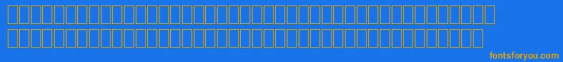 Wphv02n Font – Orange Fonts on Blue Background