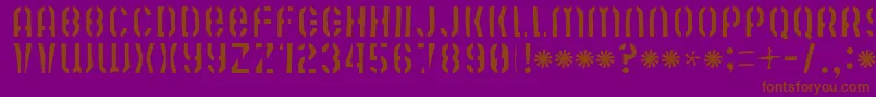 fuente Mute Fruit Skimpy Krash – Fuentes Marrones Sobre Fondo Morado