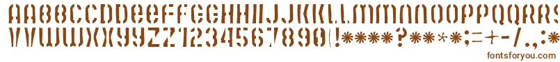 Mute Fruit Skimpy Krash Font – Brown Fonts on White Background