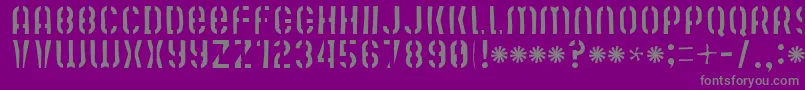 Weitere Informationen zur Mute Fruit Skimpy Krash-Schriftart Mute Fruit Skimpy Krash-Schriftart – Graue Schriften auf violettem Hintergrund
