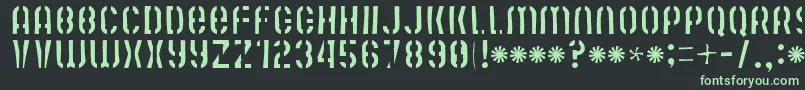Mute Fruit Skimpy Krash Font – Green Fonts on Black Background