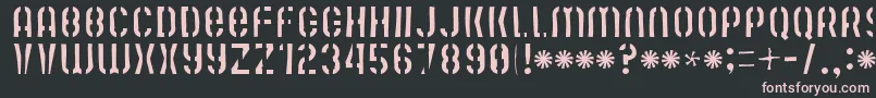 Mute Fruit Skimpy Krash Font – Pink Fonts on Black Background