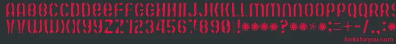 Mute Fruit Skimpy Krash Font – Red Fonts on Black Background