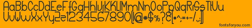 Шрифт KeylaBold – чёрные шрифты на оранжевом фоне