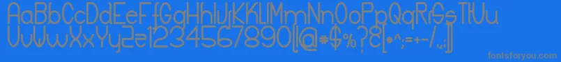 Czcionka KeylaBold – szare czcionki na niebieskim tle