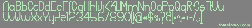 KeylaBold Font – Green Fonts on Gray Background