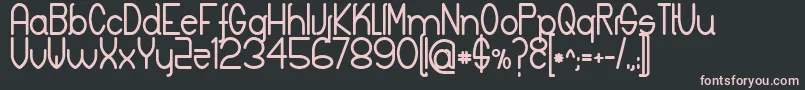 フォントKeylaBold – 黒い背景にピンクのフォント