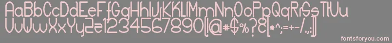 フォントKeylaBold – 灰色の背景にピンクのフォント