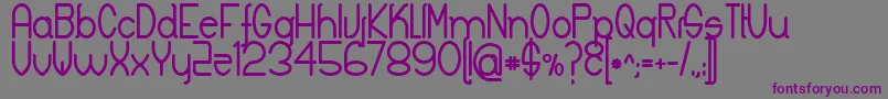 Шрифт KeylaBold – фиолетовые шрифты на сером фоне