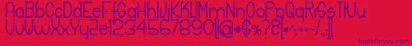 KeylaBold Font – Purple Fonts on Red Background