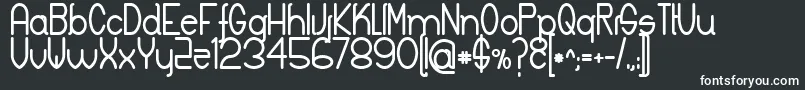 KeylaBold-fontti – valkoiset fontit mustalla taustalla