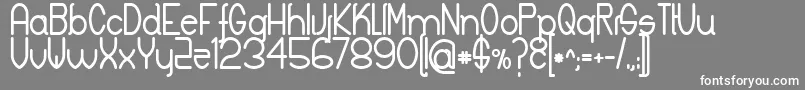 フォントKeylaBold – 灰色の背景に白い文字