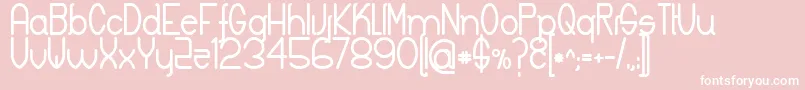 KeylaBold Font – White Fonts on Pink Background