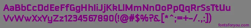 Шрифт DowntempoBold – фиолетовые шрифты на сером фоне