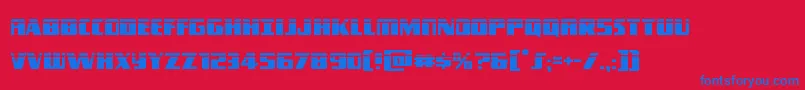 Typhoonlaser Font – Blue Fonts on Red Background