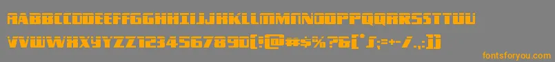 Typhoonlaser Font – Orange Fonts on Gray Background