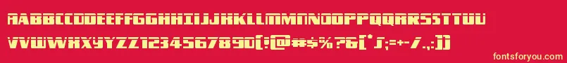 Typhoonlaser Font – Yellow Fonts on Red Background
