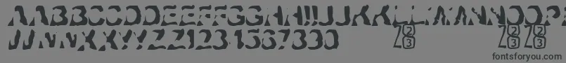 Zone23Ayahuasca Font – Black Fonts on Gray Background