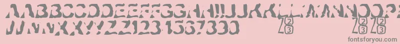 Zone23Ayahuasca Font – Gray Fonts on Pink Background