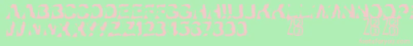 Zone23Ayahuasca Font – Pink Fonts on Green Background