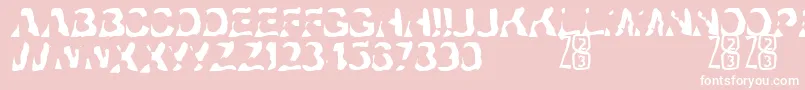 Zone23Ayahuasca Font – White Fonts on Pink Background