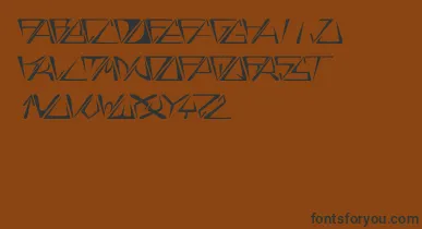 GloryItalic font – Black Fonts On Brown Background