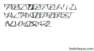 GloryItalic font – deformed Fonts