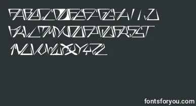 GloryItalic font – white Fonts