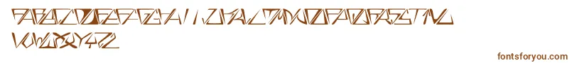 Шрифт GloryItalic – коричневые шрифты на белом фоне