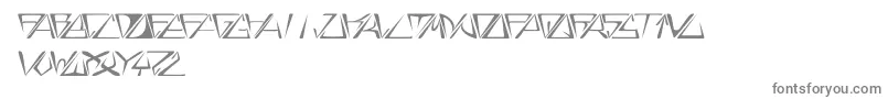 GloryItalic Font – Gray Fonts on White Background