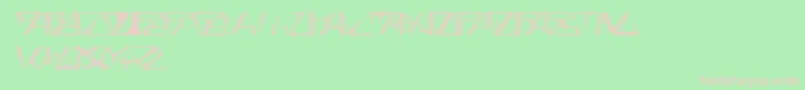 GloryItalic Font – Pink Fonts on Green Background