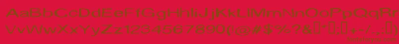 Cfmarieeve Font – Brown Fonts on Red Background