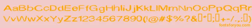 Cfmarieeve Font – Orange Fonts on Pink Background