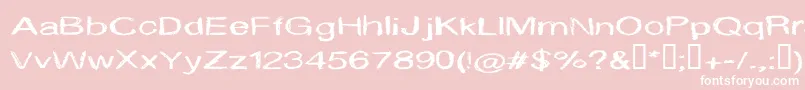 Cfmarieeve Font – White Fonts on Pink Background